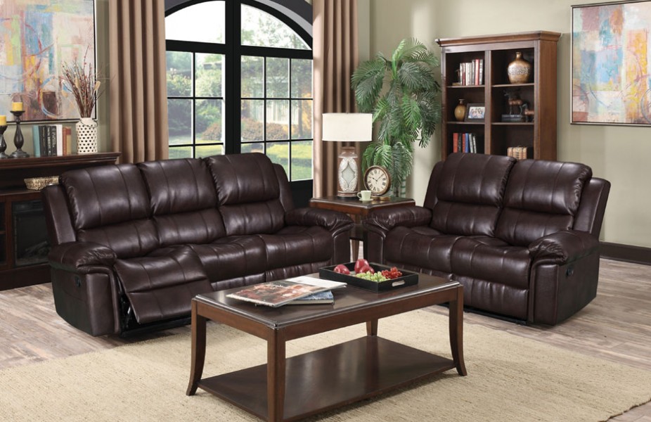 Genoa Leather Aire Recliner Suite, Genoa 3 Seater Leather Sofa