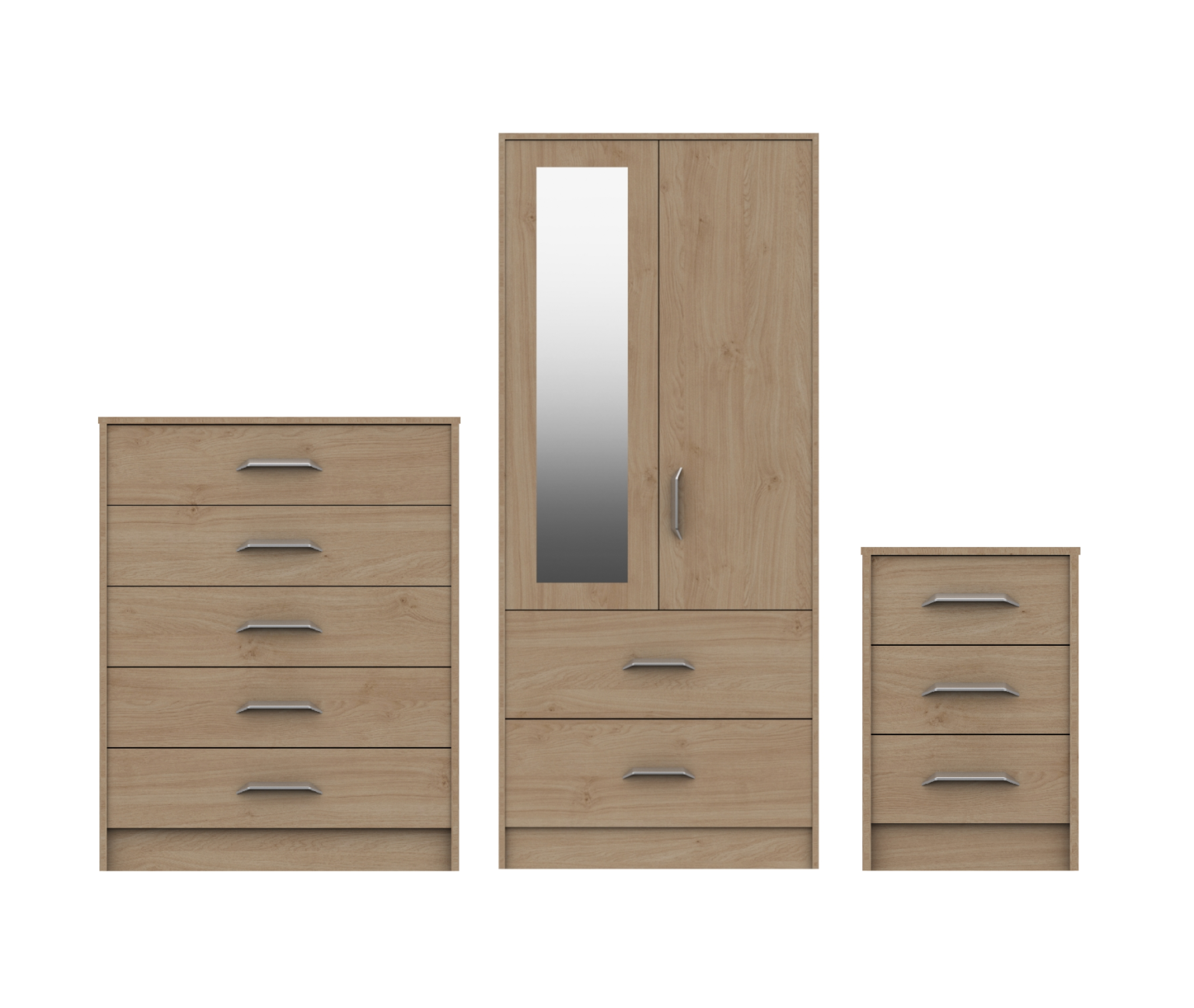 Marlow Bedroom Furniture Range - Oak 