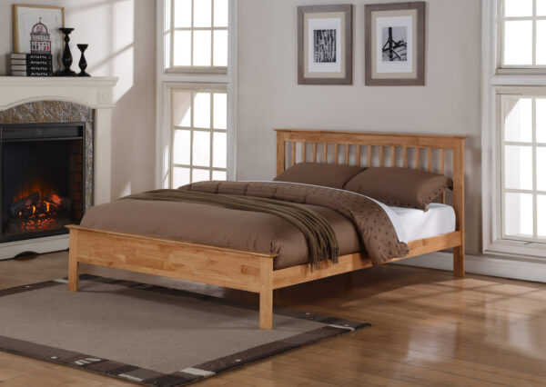 light oak double bed | Kent Beds and Sofas