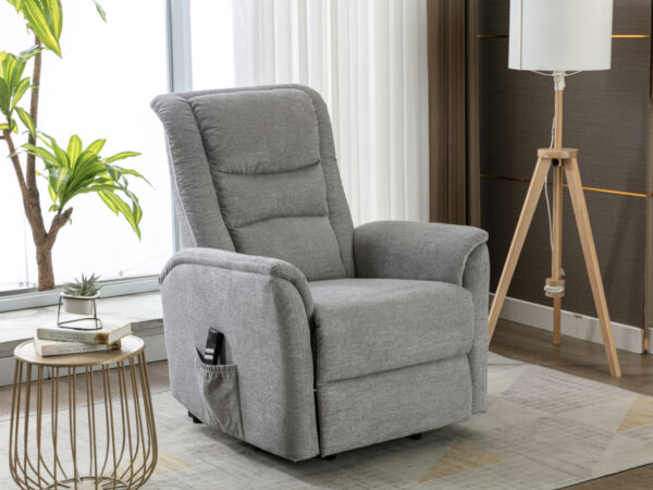 light grey up-right chair | Kent Beds and Sofas